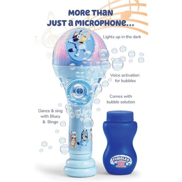 Dance Mode Bubble Machine and Toy Microphone | Bluey Toy for Baby - Picture 4 of 7